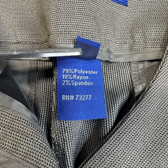 APT 9 Wide Leg Trouser 14 Midrise Brown Dress Pants Tummy Control Career NEW - Picture 5 of 10